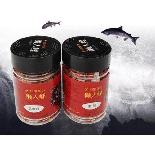 Carp Fishing Bait Red Worm Grain Carp Lure Bait Pellet Smell Insect Particle With Rubber Band Fishing Accessories