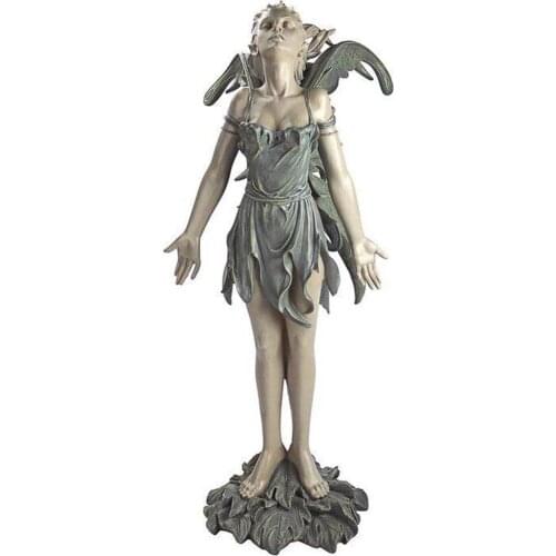 Resin Fairy Statue Garden Ornament Porch Sculpture Yard Craft Landscaping for Home Garden Decoration Figure Ornament Art