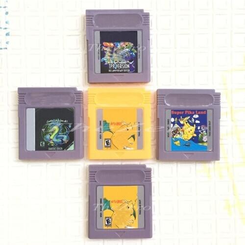 Video Game for 16 Bit Cartridge Game Console Card Po Series Orange TPP Diamond Version pika Land Gary/Yellow Shell