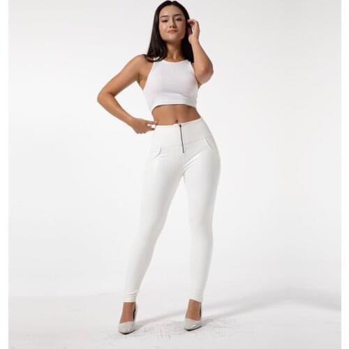 Shascullfites gym and shaping Womens High Waisted Leather Pants White Pants Plus Size Female Warmest Fleece Lined Leggings