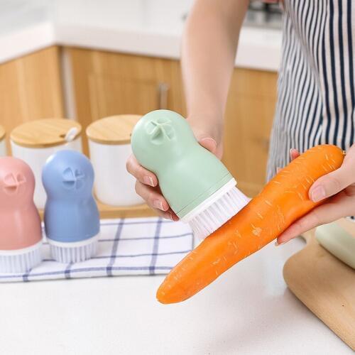 1PC Cartoon Bird Potato Peeler Fruit Vegetable Cleaning Brush Fish Scales Scraper Cleaning Tools Kitchen Gadgets QA 089