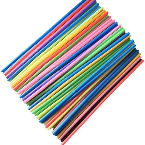 100 pcs Disposable Plastic Drinking Straws Party for Wine juice ValentineS Day Birthday Bar Party Decor