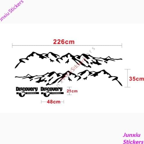 New Hot Sell Mountain RV Stickers Styling Car Door Side Decor Reflective KK Vinyl Decals for JDM SUV RV VAN