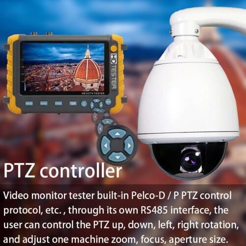 2019 IV8W 5 inch TFT LCD HD 5MP TVI AHD CVI CVBS Analog Security Camera Tester Monitor 5MP ALL IN one AHD TVI CVI CVBS CCTV Came