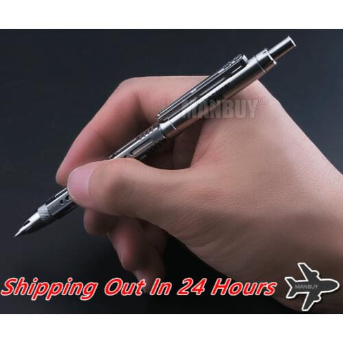 NITECORE Titanium Alloy Mechanical Pencil NTP48 Self-defense Lightweight hollow design Exceptional Sketch 2 Colors Free Shipping