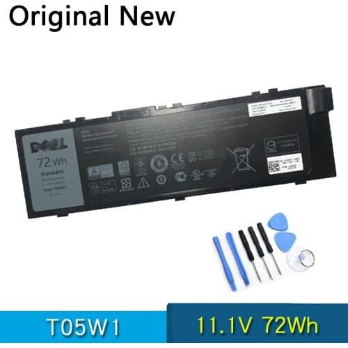 NEW Original T05W1 Laptop Battery For DELL Precision 7510 7520 7710 7720 M7710 M7510 MFKVP 1G9VM GR5D3 0FNY7 M28DH 11.1V 72Wh