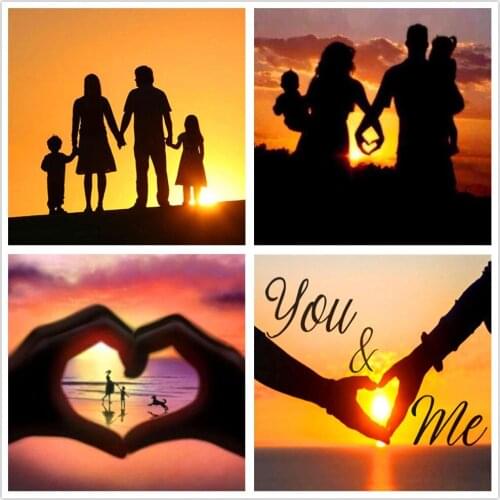 5D DIY Diamond Painting Family Full Square Round Drill Picture Of Rhinestones Diamond Embroidery Moasic Paint With Diamonds Gift