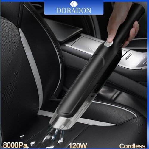 8000Pa Car Vacuum Cleaner Wireless Mini Car Cleaning Handheld Vacum Cleaner Wirh 4000Ma Battery Car Interior Cleaner