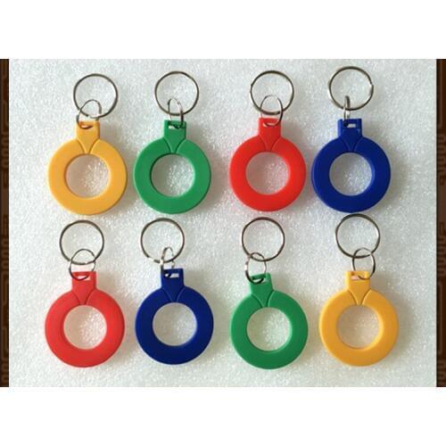 Free shipping 50PCS 13.56MHZ CPU keychain CPU elevator card FM1208-10 cpu keyfobs
