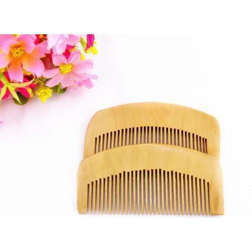 2pcs 9*5*1cm Nature Color Wooden Travel Pocket Women Men Kids Professional Flat No-static Massage Hair Brush And Comb Set Kit