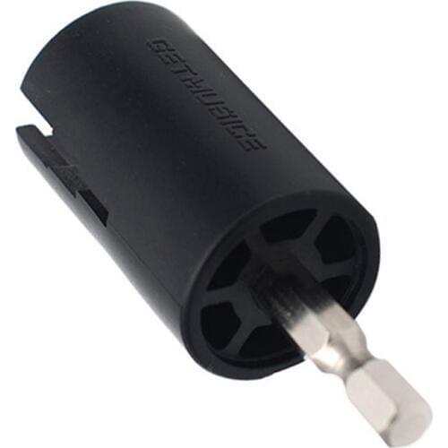 Black String Winder Tuning Peg Puller Electric Drill for Guitar Bass Repair Tool Kit