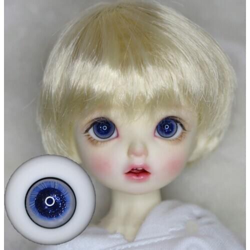 BJD doll eyes suitable for 1-3 1-4 1-6 size deep sea blue flash pupil chess piece eyes doll accessories