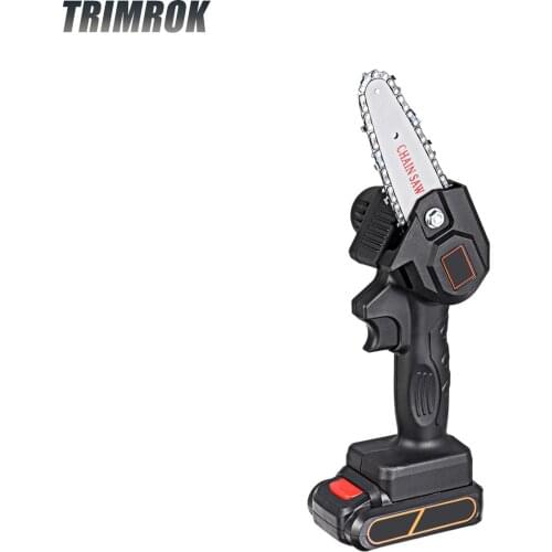 TRIMROK 4In MINI Electric Saw Chainsaw Electric Tools Cordless Circular Saw Rechargeable Saw Tree Cutter For Makita 18V Battery