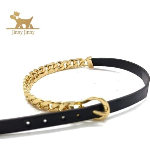 Fashion Dog Leash，Cool Punk Style Dog Collar，Safe and Strong, Can Be Connected to Dog Leash