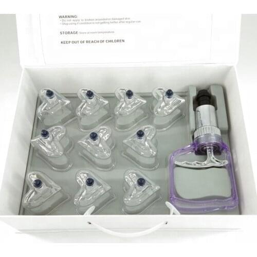 Fashion Body Massage Vacumm Plastic Chinese Blood Circulation Cupping 10 Cup Love Shape Cupping Health Beauty