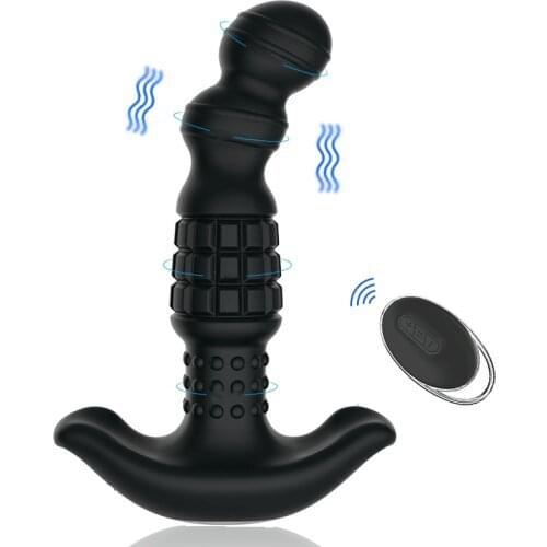 Male Large Anal Plug Vibrator Anal Sex Toys Prostate Massager Masturbation Stimulator Remote Control Vibration Adult Products 18