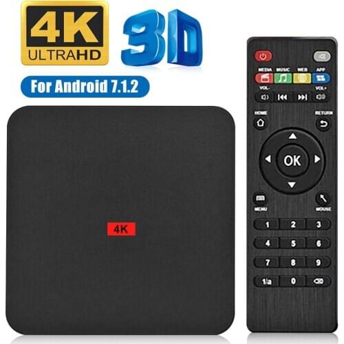 New Android 10.0 TV Box Rockchip RK3229A 8GB ROM Set Top Box 2.4G/5GHz WiFi 5G Google Play 4K Media Player Smart TV Box