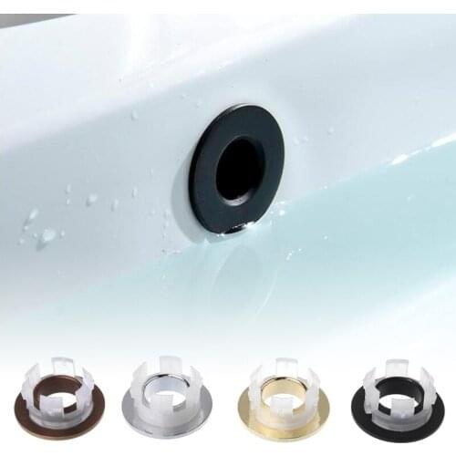 Bathroom Basin faucet Sink Overflow Cover Brass Six-foot Ring Insert Replacement