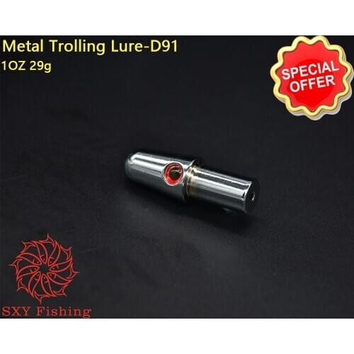 SXY FISHING DIY Jet Head D91 1OZ Metal Trolling Lure Trolling Bait Deep-sea fishing bait Artificial bait Fake bait