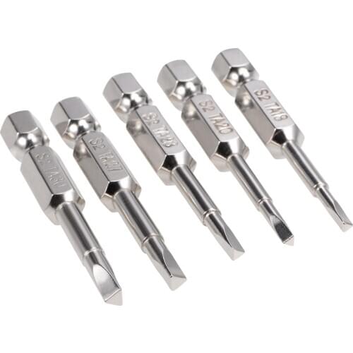 Uxcell Triangular Bits 5-in-1 1/4 Inch Hex Shank Magnetic TA18/20/23/27/30 Screwdriver