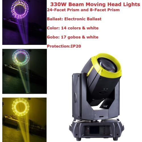 330W 15R Beam Moving Head Lights P-h-i-l-i-p Dj Disco Beam Spot Lights Electronic Ballast Professional Stage Lighting Equipments