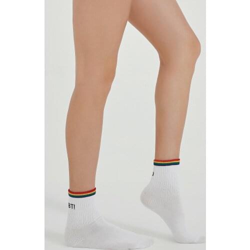 Womens White Cool No Doubt Socks Socks women breathable sports socks solid color boat casual cotton ankle socks