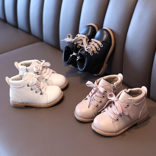 2020 Winter New Girls Boys Boots Fashion Plus Velvet Boots Boys Matin Boots Casual Warm Boys and Girls Snow Boots Size 21-30