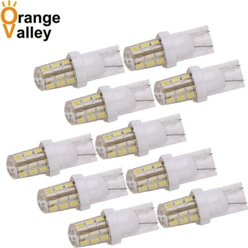 10PCS High Quality T10 194 W5W 501 24 SMD LED 3014 Car Auto Clearance Lights Reading Light Marker Lamps DC 12V
