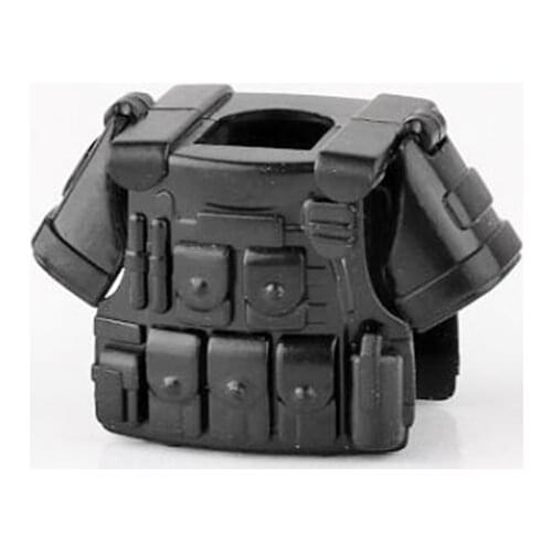 5 Pcs/Lot Military Series Armor Vest Weapons Knight Soldier Figure Building Block Toys X530