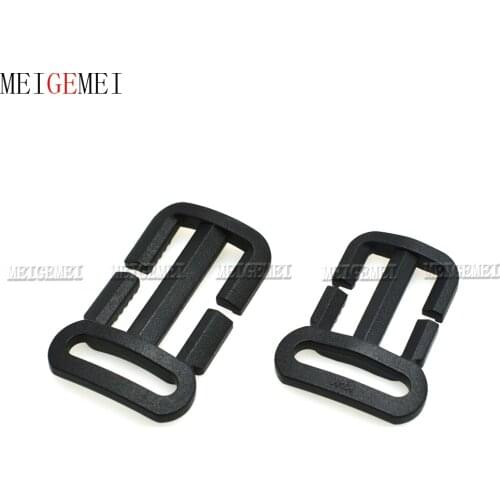 5pcs 3/4"x3/4" Or 3/4"x1" Multi-function Tri-Glide Slider Adjust Buckle Belt Buckle for Outdoor backpack Accessories Black