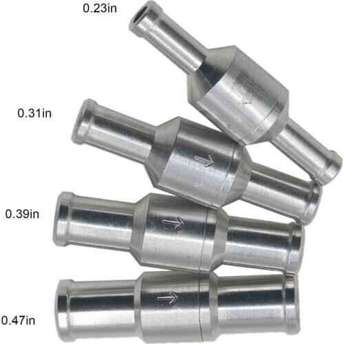 6-12mm Aluminium Alloy One Way Check Valve Fuel Non Return Check Valve Petrol Diesel For Car Automobile Oil Water Pumps
