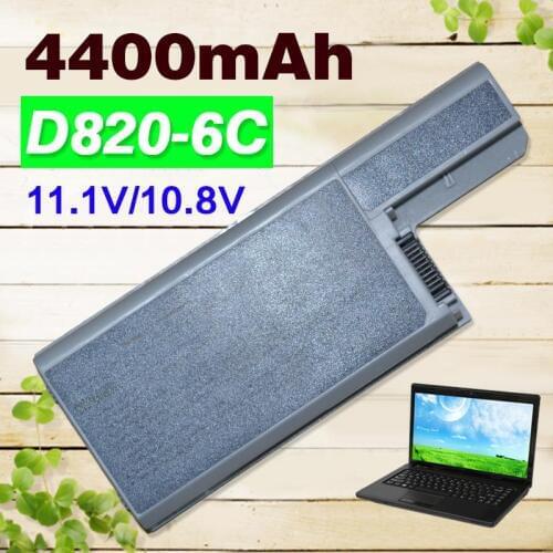 4400mAh 6Cell Laptop Battery for Dell Latitude D820 D830 DF230 D249 CF623 CF704 312-0538 451-10309 XD736 XD739 YD623 YD624 M4300