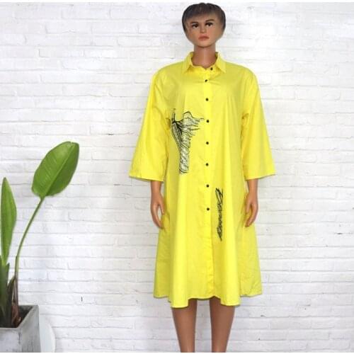 African Dresses For Women 2021 African Clothes Africa Dress Print Dashiki Ladies Clothing Ankara Africa Women Shirt Dress