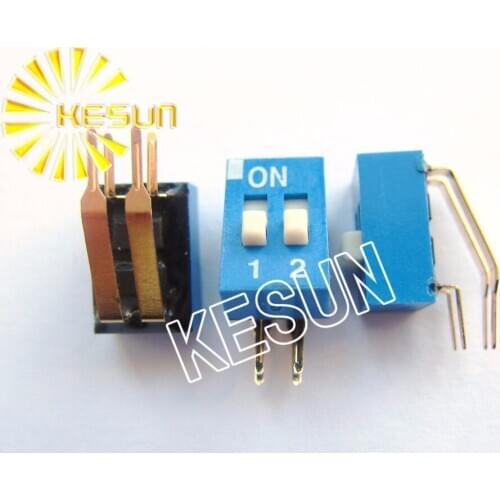 FREE SHIPPING 10PCSx 100% Original EDG102 2P 2.54mm Right Angle DIP Switch EDG102SRA