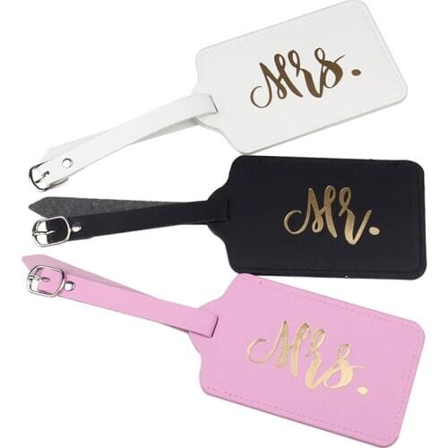 Mr&Mrs Suitcase Luggage Tag Bag Pendant & Girlfriends Travel Accessories Name ID Address Personalized VIP Invitation Label