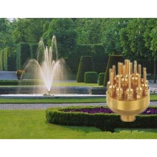 CE 3 Layers 17 Sprinklers Brass Garden Pond Fountain Water Nozzle Spray Head
