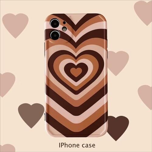 Luxury fashion Latte Love Coffee Heart soft silicon phone case for apple iphone 12 MiNi 7 8 X XS XR MAX 11 Pro Plus SE 10 cover