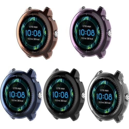 Smartwatch Case For Garmin Vivoactive3 Music Version Watch Case Band Cover TPU Transparent Case Shell