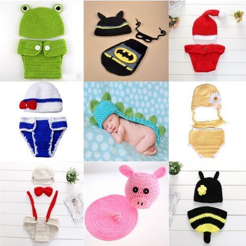 Baby Photo Shoot Newborn photography props baby Costume Infant baby Knitting fotografia crochet rabbit outfits accessories