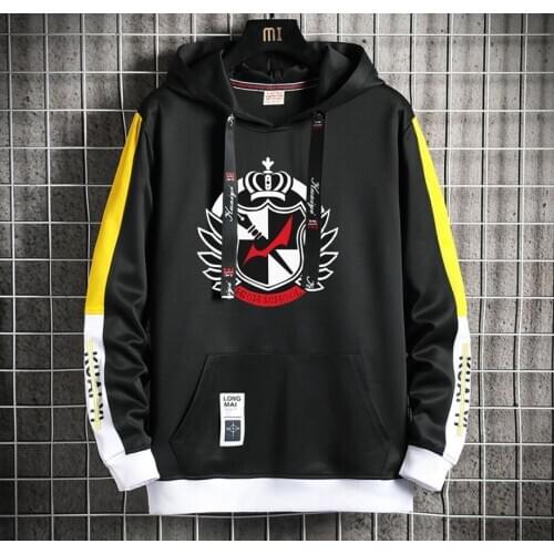 Anime Danganronpa Hoodie women men Popular Harajuku Hoodeds Pullover Streetwear Casual Fake Two-Piece jacket coat