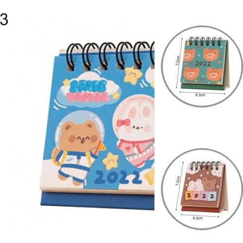 Tiger Compact 2021-2022 Desktop Paper Wall Calendar School Supplies