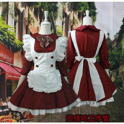 Adult Women Halloween Party Japanese Anime Maid Costume Cute Cosplay Fancy Dress
