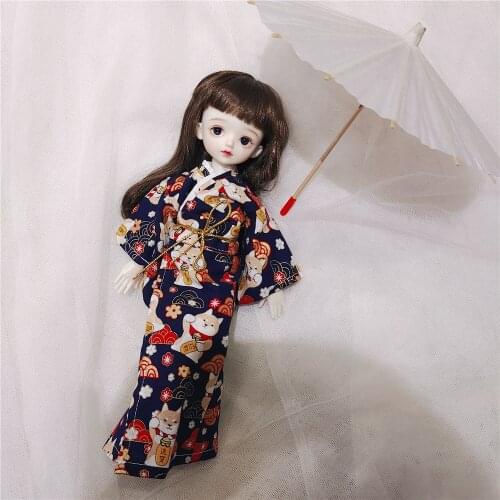 1/6 BJD 30cm doll kimono girl doll dress Japanese style and wind bathrobe cute girl god costume doll clothes