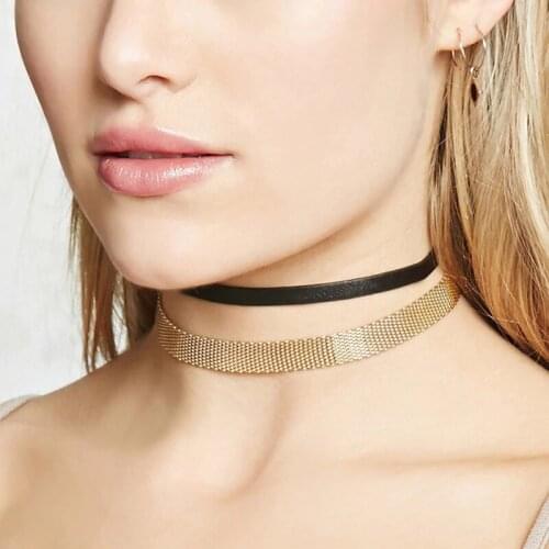Fashion Trendy Bohemia Boho Gold Color Collar Choker Necklace For Women Girl Female Chain Necklaces Neck Jewelry Gift