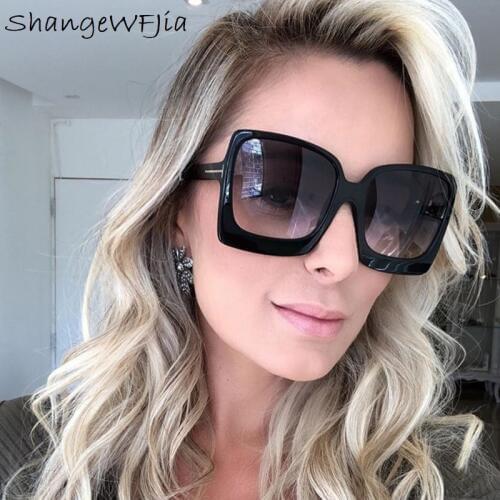 Fashion Oversized Women Sunglasses 2020 Brand Designer Female Big Frame SquareSunglass UV400 gafas de sol mujer Sun glasse Women