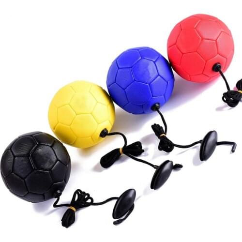 Size 2 Football Training Ball High-elastic Kick Resistant Solid Color Small Kids Student Practice Belt Soccer Ball for Beginner