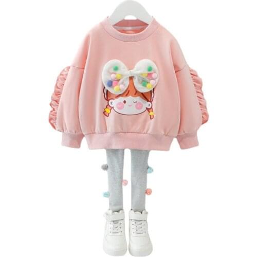 New Spring Autumn Baby Girl Clothes Suit Children Fashion Sports T-Shirt Pants 2Pcs/Sets Toddler Casual Costume Kids Tracksuits