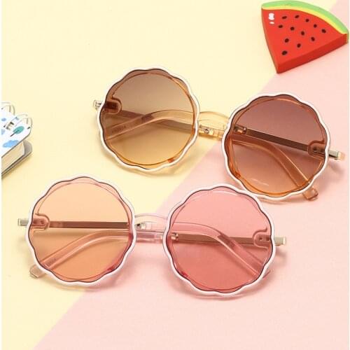 New Style Lovely Children Round Sunglasses For Boys Girls Fashion Retro Cute Child Baby UV400 Sun Glasses Shades Eyewear 2021