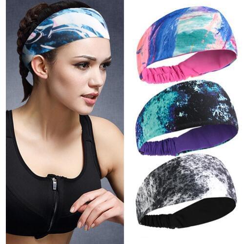Unisex Polyester Yoga Basketball Running Sports Sweat Absorbent Band Headband