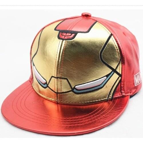 Cool Disney Marvel Ironman Spiderman Kids Hat Boy Girl Hip Hop Caps Marvel Ironman Super Heros Baby Caps Anime Hat Gift 2-8Y